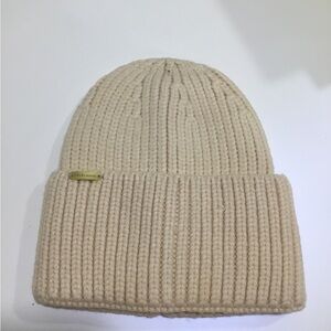 Steve Madden Beige Knit Beanie